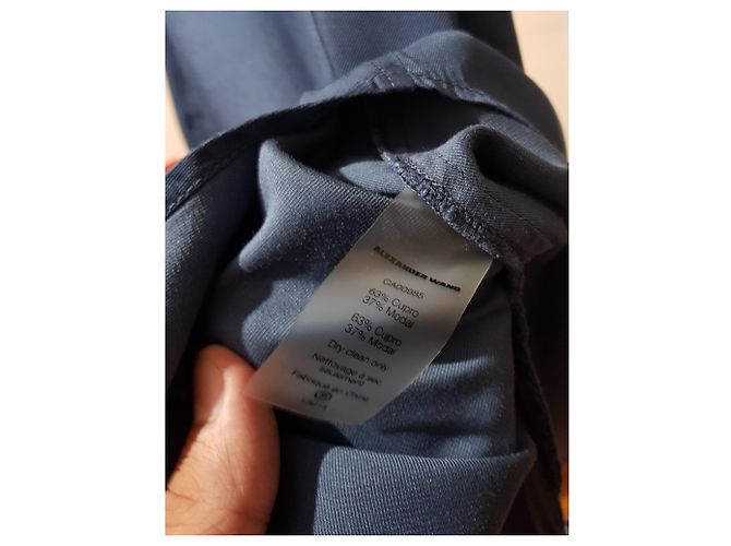 Abito corto a canotta T By Alexander Wang Blu - vista 4