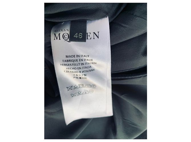 Abito Alexander McQueen in lana e seta blu - vista 5