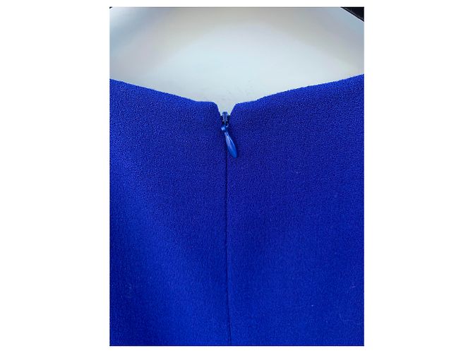 Abito Alexander McQueen in lana e seta blu - vista 6