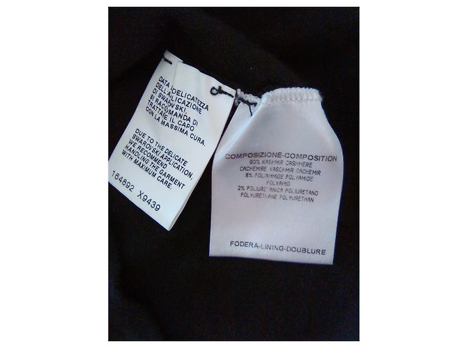 Jersey de punto de cachemir con cuello en V GUCCI Negro - vista 4