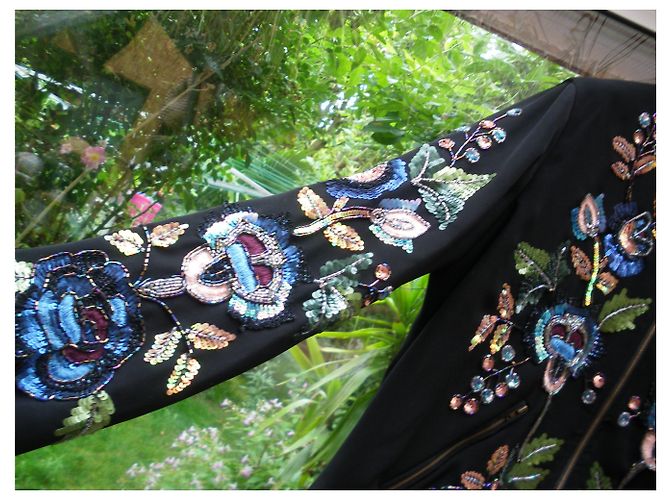 Autre Marque Giacca Sublime Bombers ricamata con strass multicolori Multicolore - vista 3