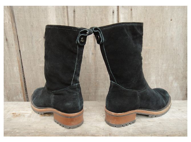 Botas moteras Ash en ante negro - vista 5