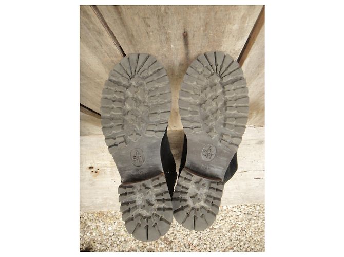 Botas moteras Ash en ante negro - vista 7