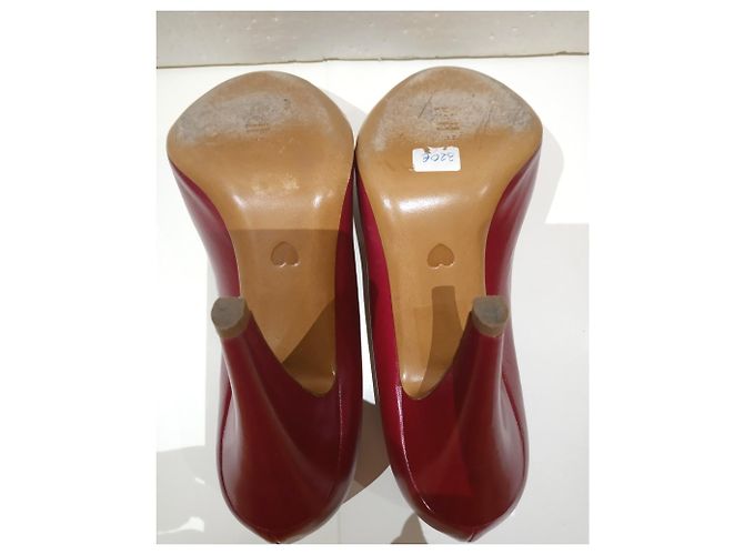 Moschino Cheap And Chic Rote Leder Pumps Gr. 37 - Ansicht 3