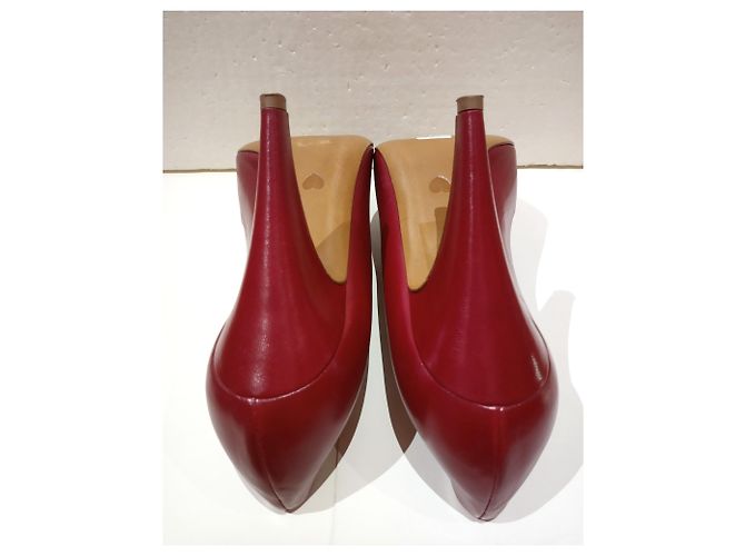 Moschino Cheap And Chic Rote Leder Pumps Gr. 37 - Ansicht 6