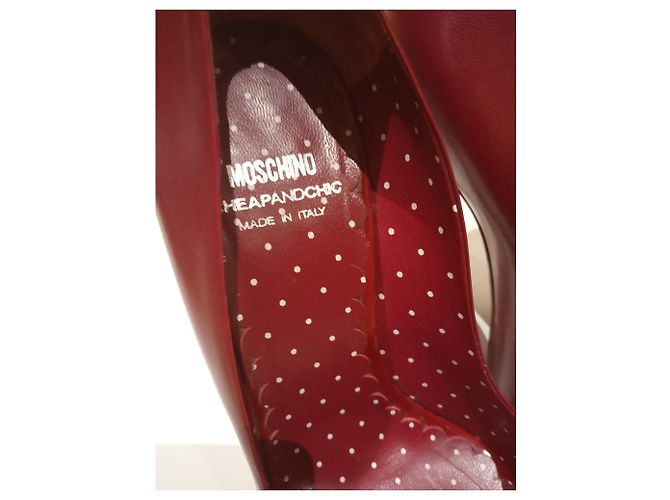 Moschino Cheap And Chic Rote Leder Pumps Gr. 37 - Ansicht 8