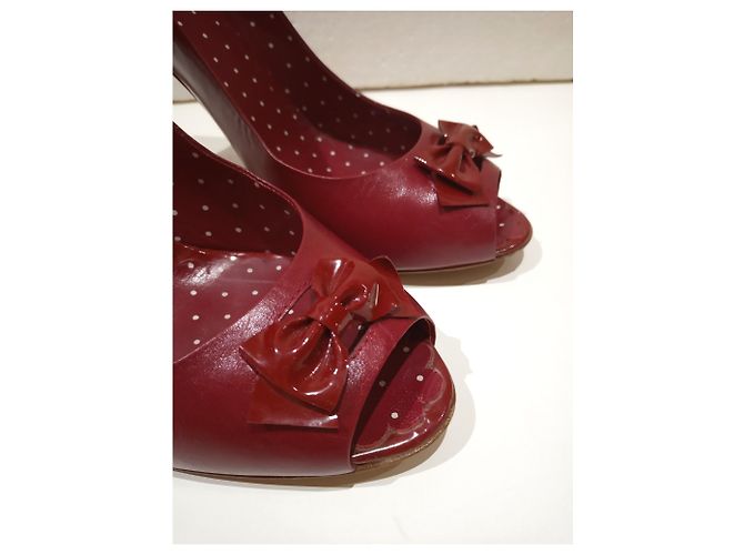 Moschino Cheap And Chic Rote Leder Pumps Gr. 37 - Ansicht 9