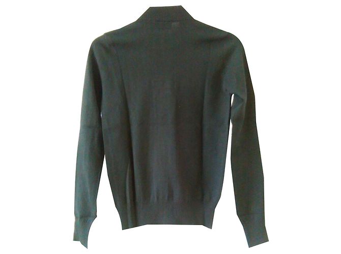 DOLCE & GABBANA Cardigan com patch DG Preto - vista 2