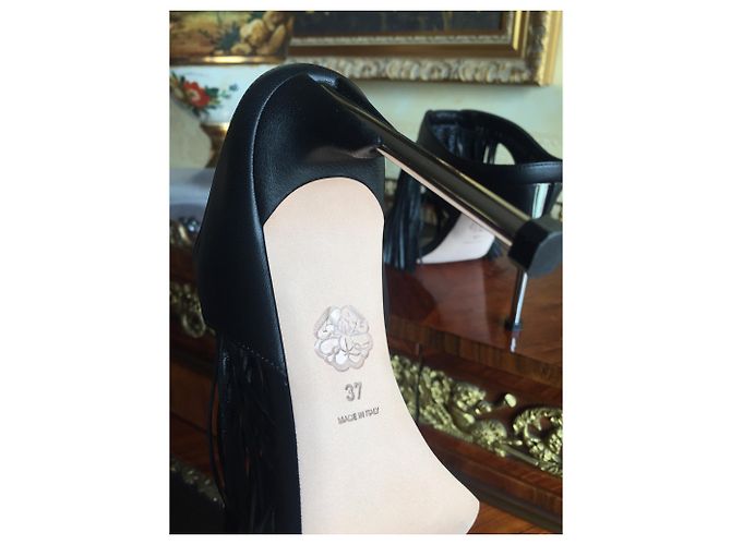 Alexander McQueen 90mm Muli Hill Nero - vista 5