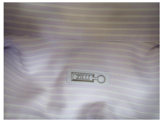 Autre Marque Camicia Zilli 42 condizioni perfette Bianco Porpora - vista 3