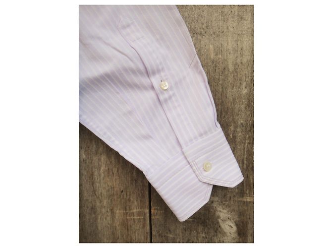 Autre Marque Camicia Zilli 42 condizioni perfette Bianco Porpora - vista 7