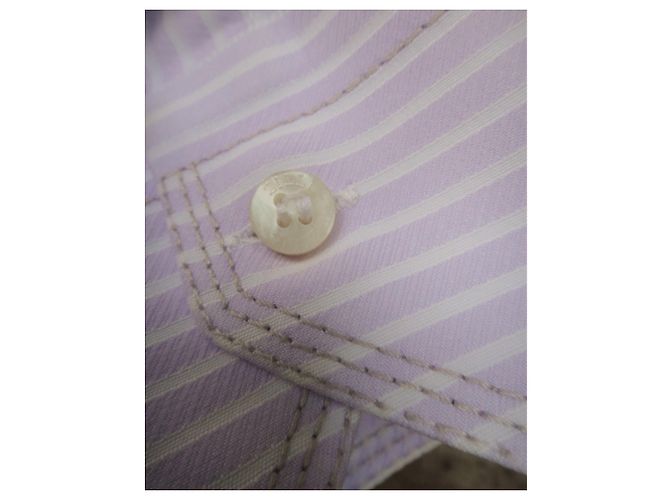 Autre Marque Camicia Zilli 42 condizioni perfette Bianco Porpora - vista 8