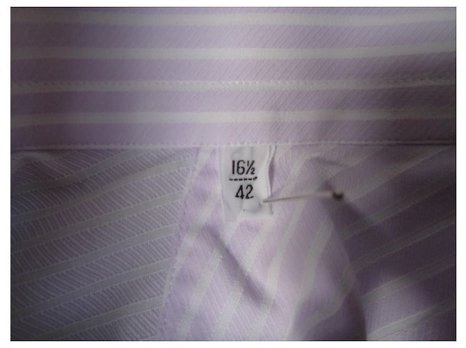 Autre Marque Camicia Zilli 42 condizioni perfette Bianco Porpora - vista 9