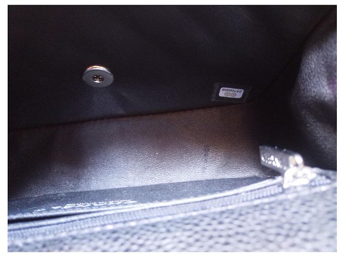 Borsa Chanel Classic Mini Timeless in caviale di pelle di vitello Nero - vista 7