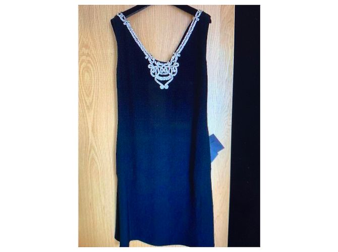 Prada Abendkleid aus schwarzem Satin - Ansicht 8