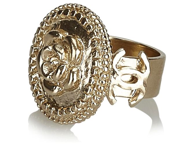 Chanel Gold Kamelie Metallic Ring Golden - Ansicht 2