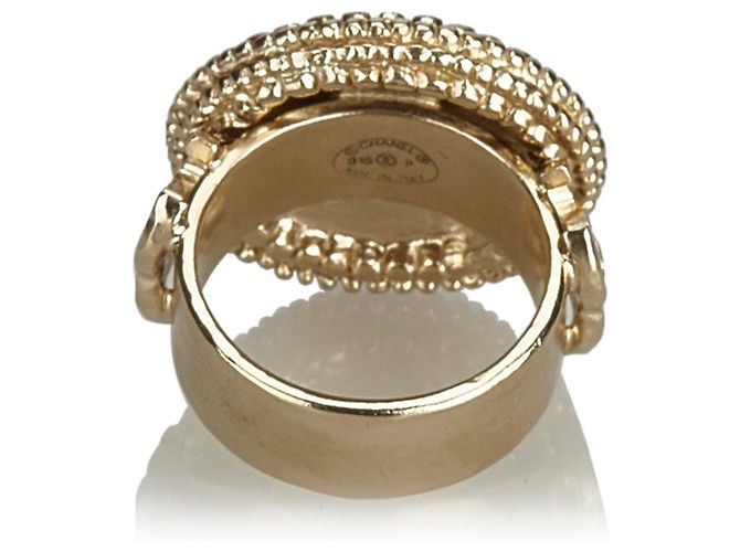 Chanel Gold Kamelie Metallic Ring Golden - Ansicht 3