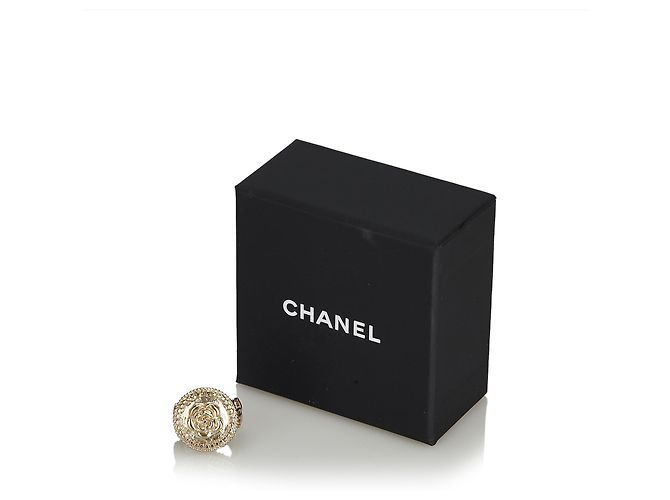 Chanel Gold Kamelie Metallic Ring Golden - Ansicht 7