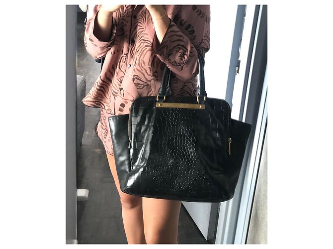 Borsa Marc by Marc Jacobs in vernice Nero - vista 3