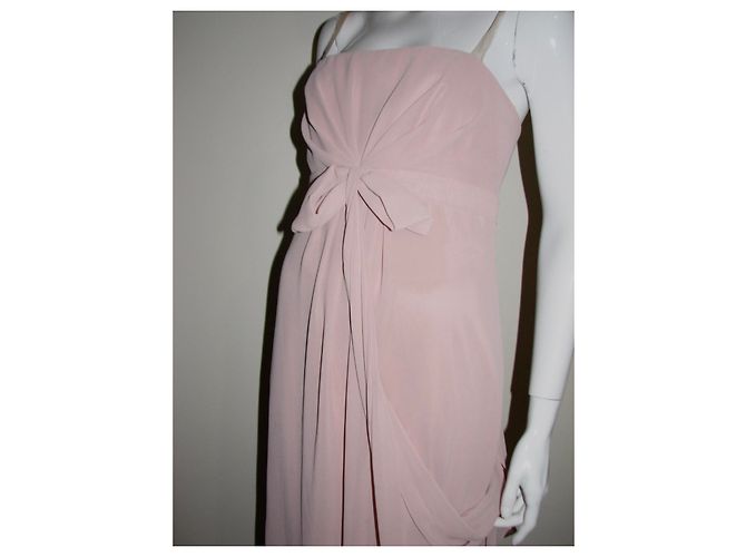 Vera Wang Kleid Rosa Chiffon Pink Fleisch - Ansicht 3
