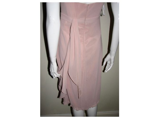 Vera Wang Kleid Rosa Chiffon Pink Fleisch - Ansicht 7