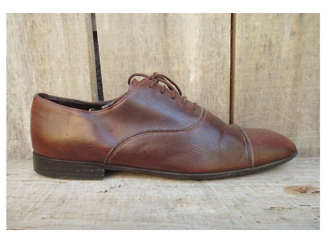 Prada richelieu com stub Marrom - vista 5