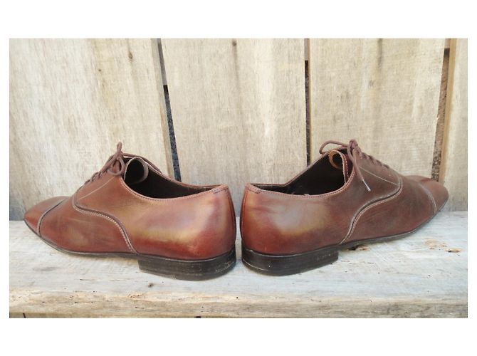 Prada richelieu com stub Marrom - vista 7