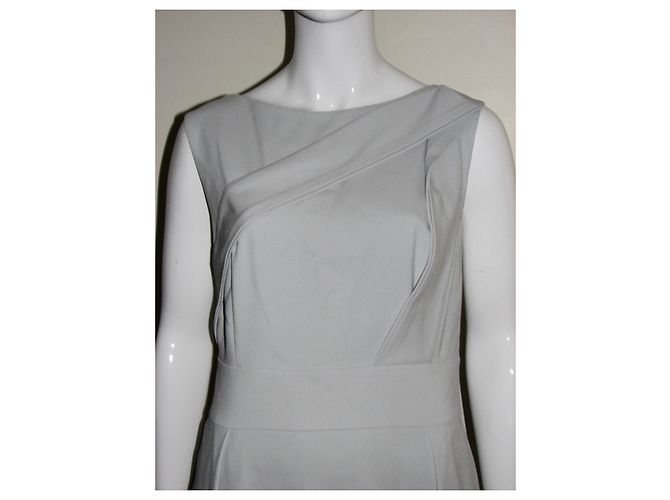 Escada Seidenkleid in Hellblau drapiert - Ansicht 3