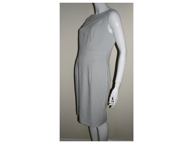 Escada Seidenkleid in Hellblau drapiert - Ansicht 5