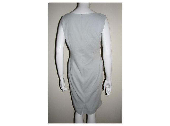 Escada Seidenkleid in Hellblau drapiert - Ansicht 6