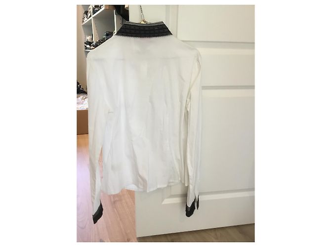 Autre Marque Camicetta Crazy bianca in cotone Bianco - vista 4