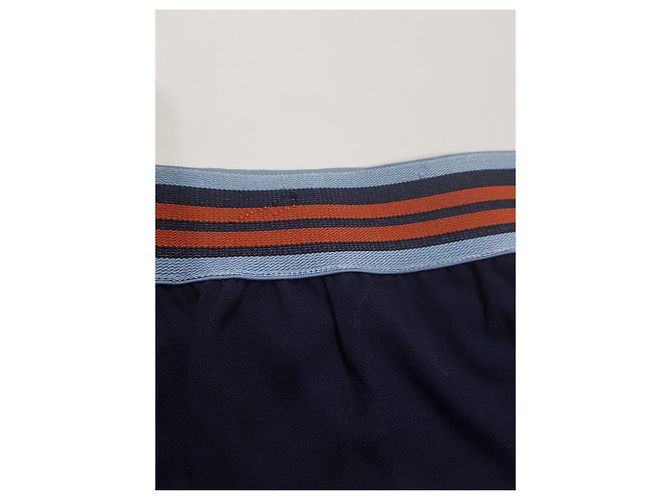 Falda Viktor & Rolf azul marino de algodón y viscosa Talla 42 Multicolor - vista 3