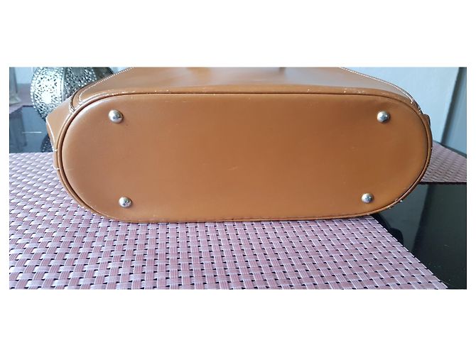 Borsa a mano Hermès Shiki Island in pelle marrone - vista 4