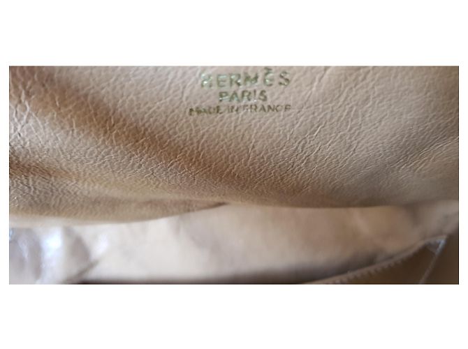 Borsa a mano Hermès Shiki Island in pelle marrone - vista 6