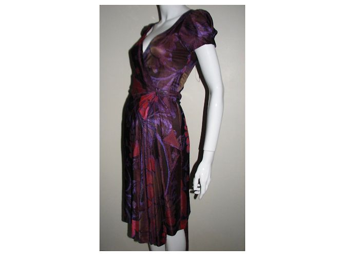 Diane Von Furstenberg Seltenes Vintage Wickelkleid Mehrfarben - Ansicht 4