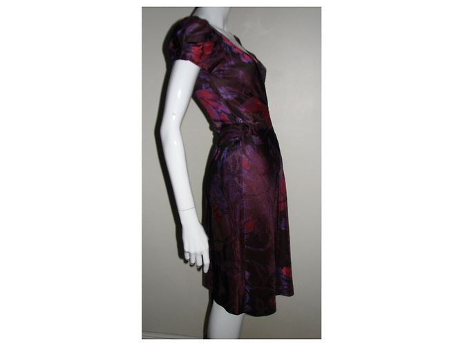 Diane Von Furstenberg Seltenes Vintage Wickelkleid Mehrfarben - Ansicht 5