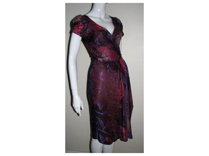 Diane Von Furstenberg Seltenes Vintage Wickelkleid Mehrfarben - Ansicht 6