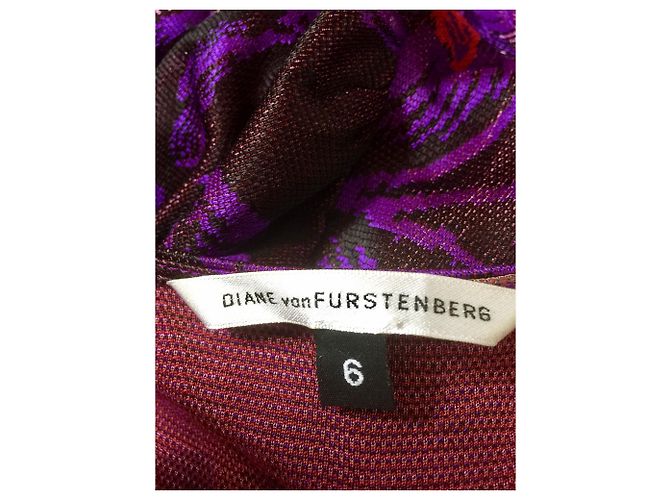 Diane Von Furstenberg Seltenes Vintage Wickelkleid Mehrfarben - Ansicht 8