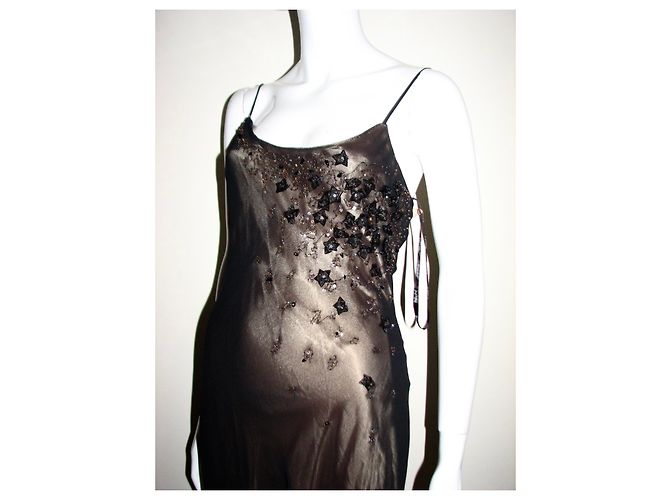 Joseph Ribkoff Couture-Linie Abendkleid Schwarz Golden - Ansicht 2