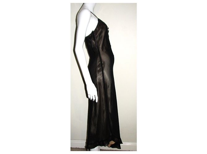 Joseph Ribkoff Couture-Linie Abendkleid Schwarz Golden - Ansicht 5