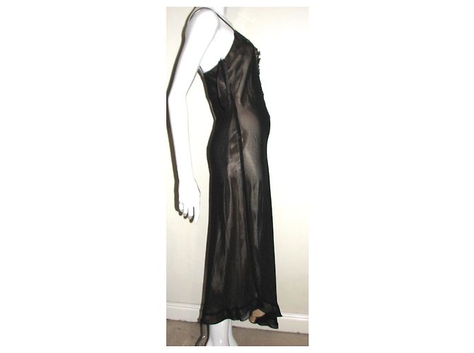 Joseph Ribkoff Couture-Linie Abendkleid Schwarz Golden - Ansicht 6