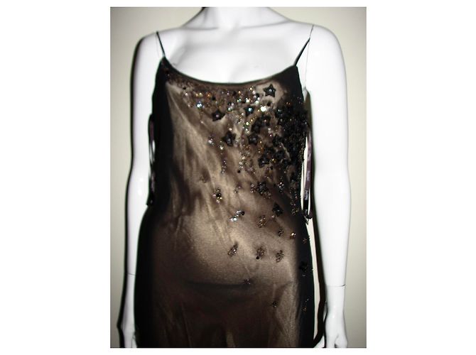 Joseph Ribkoff Couture-Linie Abendkleid Schwarz Golden - Ansicht 7