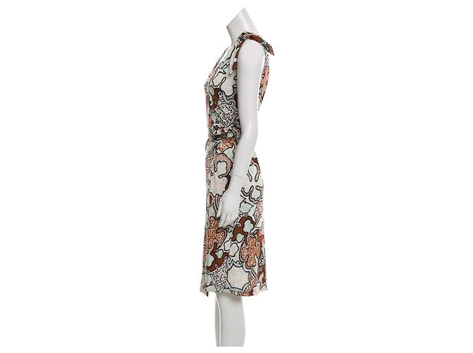 Diane Von Furstenberg Vestido cruzado de seda Tyler Multicolor - vista 2