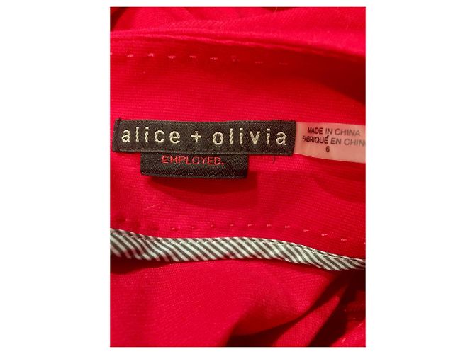 Alice + Olivia Kleid mit Schößchen Rot - Ansicht 9