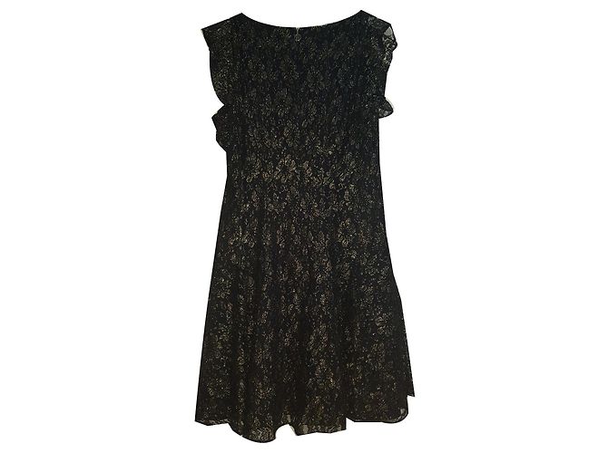 Tommy Hilfiger Kleid Schwarz Metallisch Nylon Rayon XL Mehrfarben - Ansicht 2