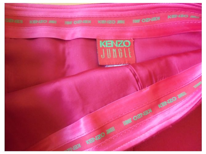 FALDA KENZO ROJA EN LANA - vista 3