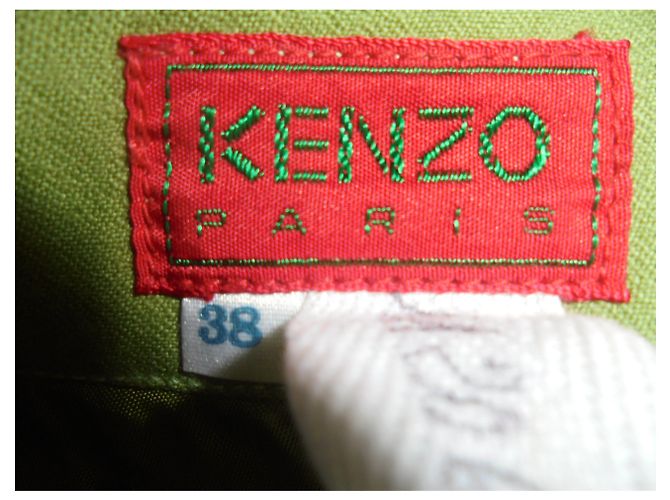 LANGER SPRUNGROCK MIT EIMER KENZO PARIS Olivgrün - Ansicht 3