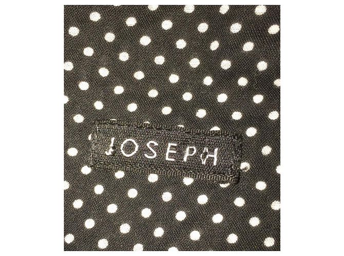 Joseph Polka Dot Kleid mit Gürtel Braun Weiß - Ansicht 6