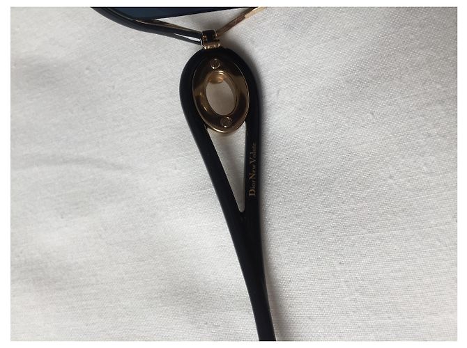 Christian Dior Sonnenbrille Schwarz Acetat Oversize - Ansicht 5