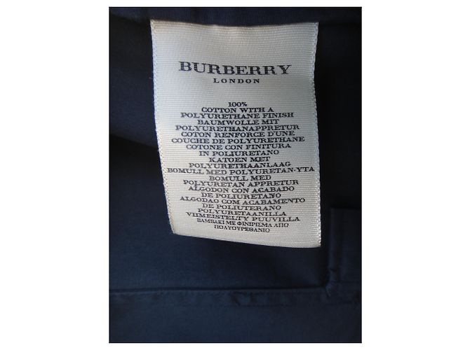 leichte wasserdichte Burberry Größe S Marineblau - Ansicht 3